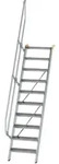 MUNK Treppe 60&deg; inkl. einen Handlauf, 600mm Stufenbreite, 10 Stufen
