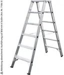 Iller Stufenstehleiter mit 2x8 Stufen 3,40m AH