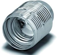 houben E27-Metall-Fassungen, dreiteilig, M10x1, Nippelgewinde, stahl (102842)