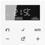 JUNG BTA1791WW JUNG HOME Raumthermostat-Display, Serie AS/A, alpinwei&szlig;