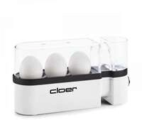 Cloer 6021 Single-Eierkocher, 300W, 3 Eier, wei&szlig;