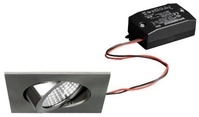 Brumberg BB05 LED-Einbaustrahlerset schaltbar, 6W, 640lm, 3000K, nickel matt