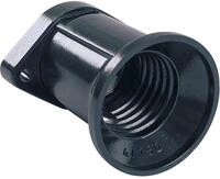 Bachmann Illu-Fassung E27 mit Befestigungssockel, schwarz (740.011)