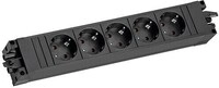 Bachmann STEP BASE Steckdosenleiste, 5-fach, schwarz (906.18821)