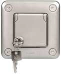 Legrand Steckdose, IP44, mit Schloss Soliroc, ohne Rahmen, chrom (077839)