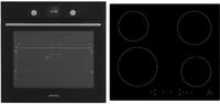 Respekta A-SET7004295I Backofen inkl. Glaskeramikkochfeld, Induktion, 60cm breit