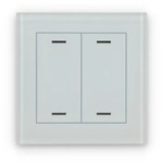 MDT II Light KNX Glastaster, 2-fach, RGBW, Neutral, wei&szlig; (BE-GTL20W.01)