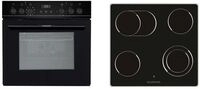 Wolkenstein WMOC 90 EEK: A Einbauherdset mit , 60 cm breit, 66 L, Timer,