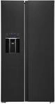 Exquisit SBS520-CF-040E Side by side K&uuml;hlschrank, 91 cm breit, 513 L, NoFrost,