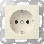 Gira 418801 SCHUKO-Steckdose 16 A 250 V~ System 55, Cremewei&szlig;