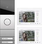 Gira 2432920 Zweifamilienhaus-Paket Wohnungsstation, Video AP 7, System 106,