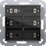 Gira 501300 Tastsensor 4 Standard 3fach mit Inbetriebnahme-Wippe f&uuml;r KNX System 55