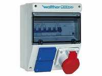 Walther Werke (6920117) Kunststoff-Steckdosenkombination in: 40A mit einem RCD TypA,