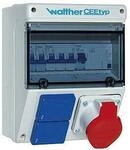 Walther Werke (6920117) Kunststoff-Steckdosenkombination IP44 in: 40A mit einem RCD