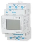 Finder Dreiphasen Multifunktions Energiez&auml;hler, LCD Digital, REG, Wei&szlig;