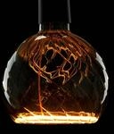 SLV LED Floating Globe 150 twisted LED-Leuchtmittel, smokey grey, E27, PHASE, 6W,