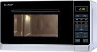 Sharp R-242 INW Solo-Kompakt-Mikrowellenger&auml;t, 800W, 20l, silbermetallic