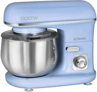 Bomann KM 6030 CB Knetmaschine, 5L, 1100 W, Spritzschutzdeckel, Schnellspannfutter,