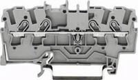 Wago 2001-1401 4-Leiter Durchgangsklemmen 1,5 mm&sup2;, grau