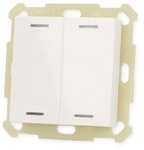 MDT BE-TAL55T2.01 Taster Light 55 2-fach, Ausf&uuml;hrung Neutral, mit Temperatursensor,