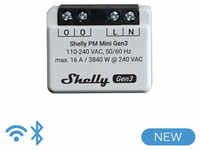 Shelly PM Mini Gen3 Leistungsmesser, WLAN, Bluetooth, 1 Kanal 16 A, Unterputz