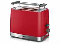 Bosch TAT4M224 Toaster, 2 Schlitz, 950 W, Auftaufunktion, rot