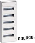 Hager VA60CN Volta Kleinverteiler, Aufputz, 5-reihig, 46 PLE, IP30, ohne T&uuml;r, wei&szlig;