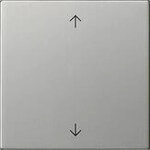 Gira 5389600 Wippe 1fach mit Pfeilsymbolen System 55, Edelstahl