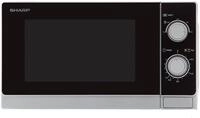 Sharp R200INW Stand Mikrowelle, 800 W, 20 L, Glasdrehteller (25,5cm), Mechanische