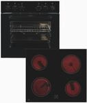 Exquisit EHE246-020-Set EEK A Herdset mit Glaskeramikkochfeld, 59,5 cm breit, 59 L,