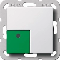 Abstelltaster 834, System 55, Reinwei&szlig; gl&auml;nzend, Gira 291103