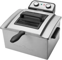 ProfiCook PC-FR 1038 Doppel-Fritteuse, 5 L, 3000 W, 30-Minuten-Timer, stufenlos, 2