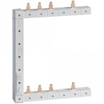Hager KCF563L Phasenschiene senkrecht, 3-polig + N, kompakt, 63A, links, L1N-L2N-L3N