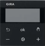 Gira 5394005 System 3000 Raumtemperaturregler BT, System 55, schwarz matt
