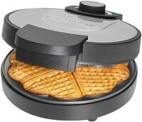Clatronic WA 3492 Waffeleisen, 1000W, &Oslash; 18cm Backfl&auml;che, Antihaftbeschichtung,