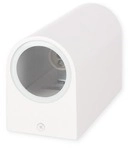 Trio Roya Au&szlig;en-Wandleuchte, IP44, 35W, 2 x GU10, wei&szlig; matt (204260231)