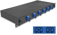 Delock 19&Prime; LWL Splei&szlig;box 6 x SC Duplex OS2 1HE komplett best&uuml;ckt (67000)