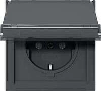 Gira 441067 SCHUKO-Steckdose 16 A 250 V~ mit Klappdeckel und Beschriftungsfeld TX_44,