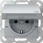 Gira 441426 SCHUKO-Steckdose 16 A 250 V~ mit Klappdeckel und Shutter System 55,