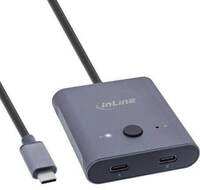InLine USB-C Switch, bidirektionaler Umschalter, 8K, 10Gb/s, 100W (60603T)