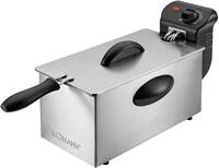 Bomann FR 2264 CB Fritteuse, 2000 W, 3l &Ouml;l/Fett, &Uuml;berhitzungsschutz, edelstahl