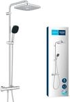 GROHE Vitalio Comfort 250 Duschsystem, Quickfix, mit Thermostatbatterie f&uuml;r die