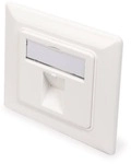 Assmann DN-93811 DIGITUS Frontplatte f&uuml;r Keystone Jacks 1xRJ45 Staubschutz