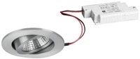 Brumberg LED-Einbaustrahlerset Phasenabschnitt dimmbar, 7W, 740lm, 3000K, aluminium