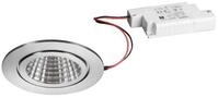 Brumberg BB15 LED-Einbaudownlightset V4A IP54 Phasenabschnitt dimmbar, 6W, 680lm,