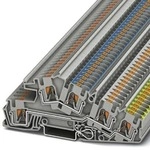 Phoenix Contact PTI 4-PE/L/N Dreistock-Installationsklemmen grau (3214049), L:114 mm