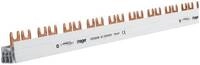 Hager KDN263B Phasenschiene, 2-polig, 63A, Gabel, 10mm&sup2;, 57 Module, L&auml;nge 1000mm