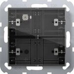 Gira 504200 Tastsensor 4 Komfort 2fach f&uuml;r KNX System 55, mit Inbetriebnahme-Wippe