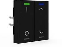MDT Light 55 KNX Taster, 2-fach, RGBW, Temperatursensor, Schalten_Jalousie, schwarz