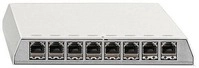 Rutenbeck PP-Cat.6A iso-8 Ap rw, 10 Gigabit-Patchpanel, geschirmt, Aufputz, f&uuml;r